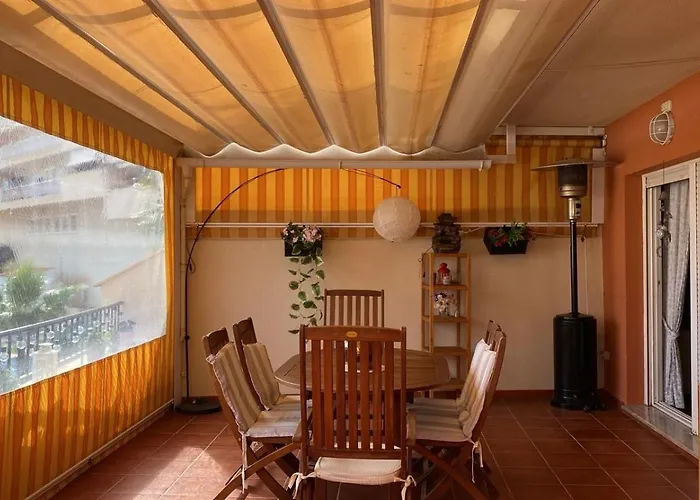 Benalmadena Costa Malaga Apartamento Muy Acogedor Con Vistas Al Mar Terraza Gigante Para Verano E Invierno Parking